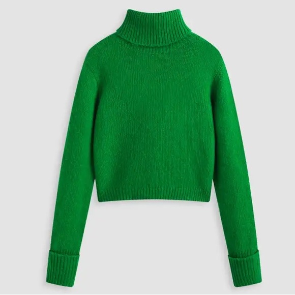 Cider Sweaters - Women's Green Turtleneck Sweater